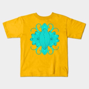 Abstract Doodle Flower Kids T-Shirt